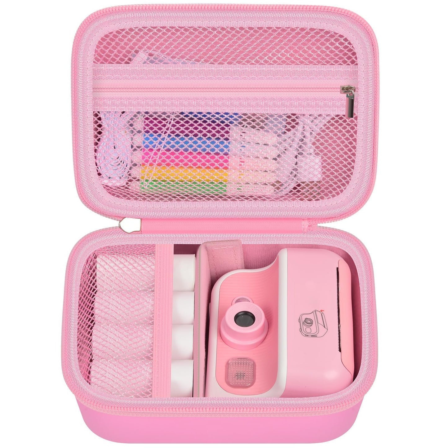 GWCASE Case Compatible with DUDUDRAGON for Cimizi for Dylanto for GREENKINDER for ESOXOFFORE for Careenoah for TKECWOB Instant Print Camera, Kids Instant Digital Cameras Storage Case (Box Only) -Pink