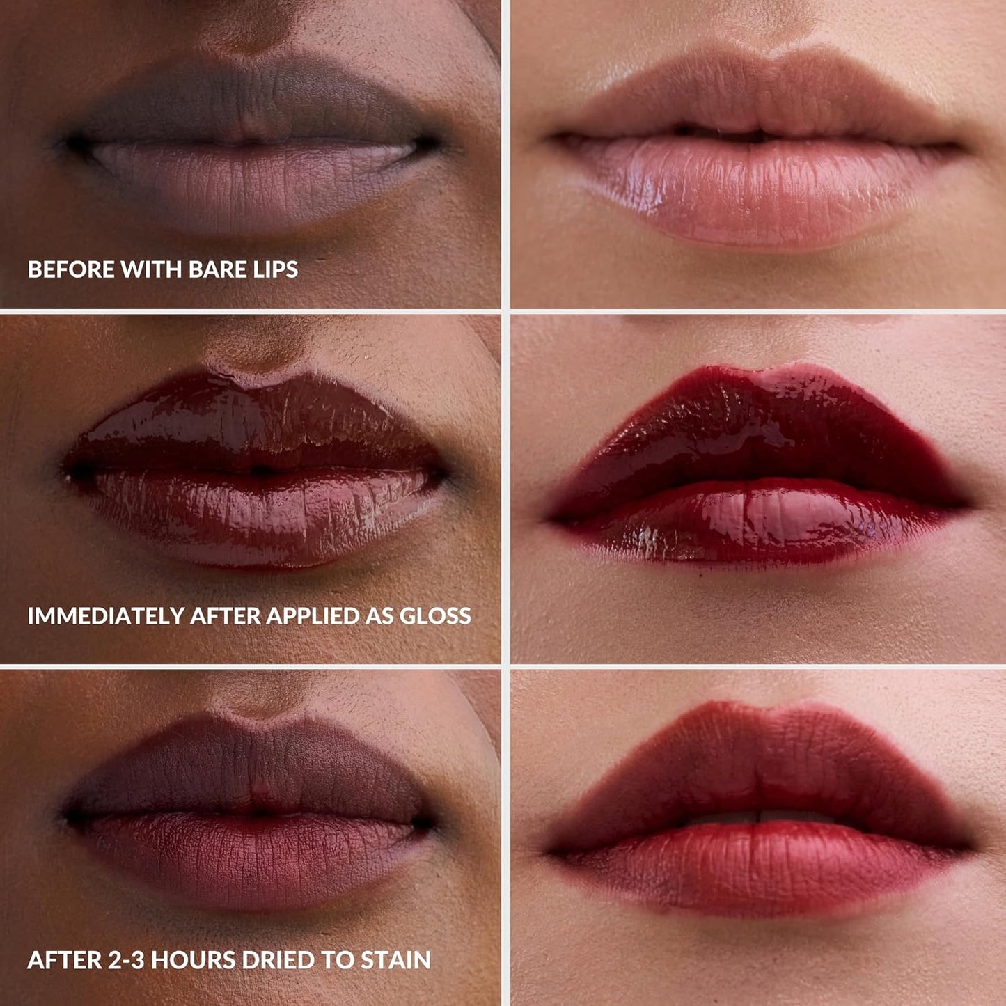 Hydrating Glossy Fruit Lip Stain - 2-in-1 Tint & Oil for Soft, Smooth Lips | Beet Juice