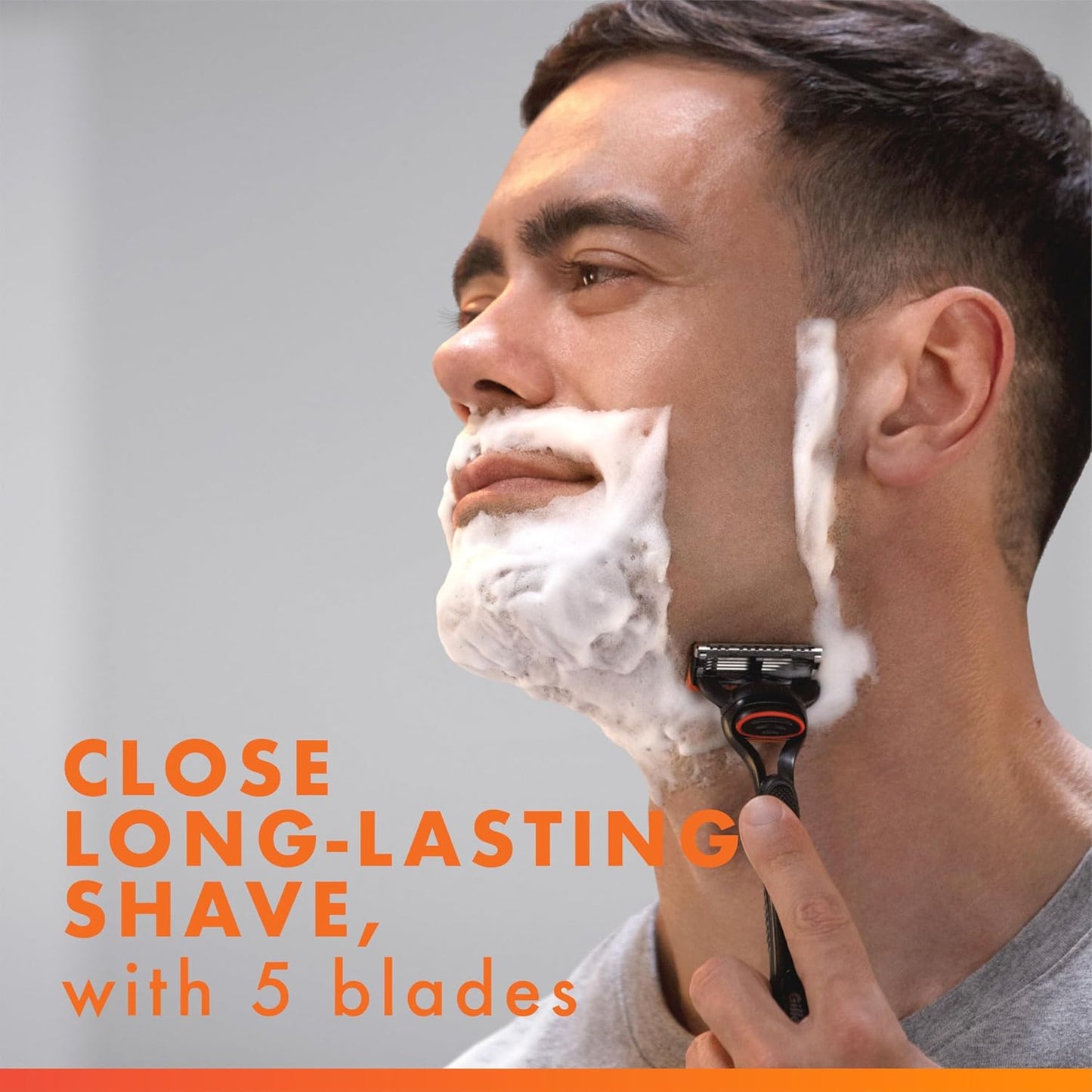 Gillette Fusion5 Men's Razors - 1 Razor & 4 Blade Refills | Lubrastrip for Comfort