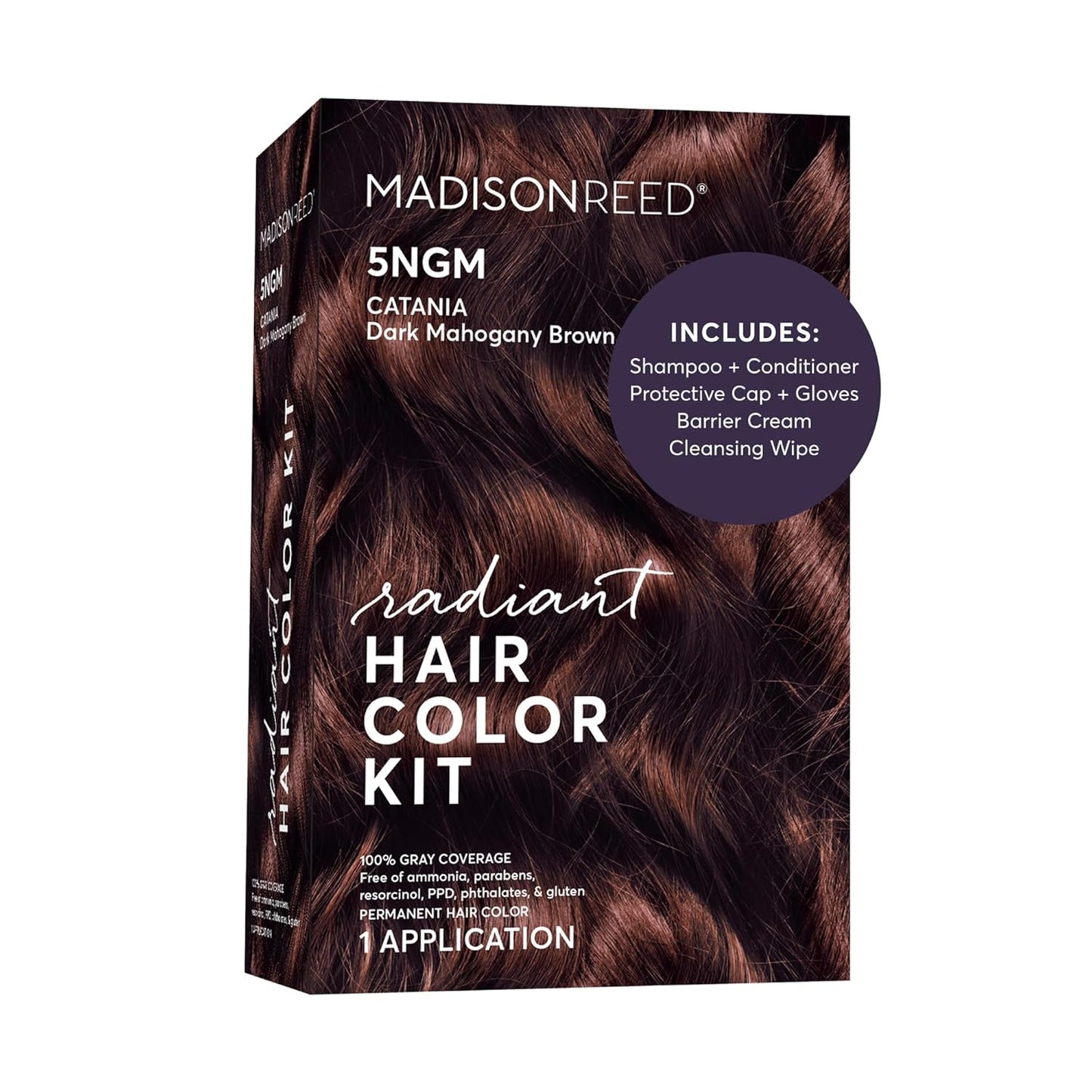 Madison Reed Radiant Hair Color Kit - 5RV Dark Garnet Red | Vivid Permanent Dye for Bold Color & Maximum Shine