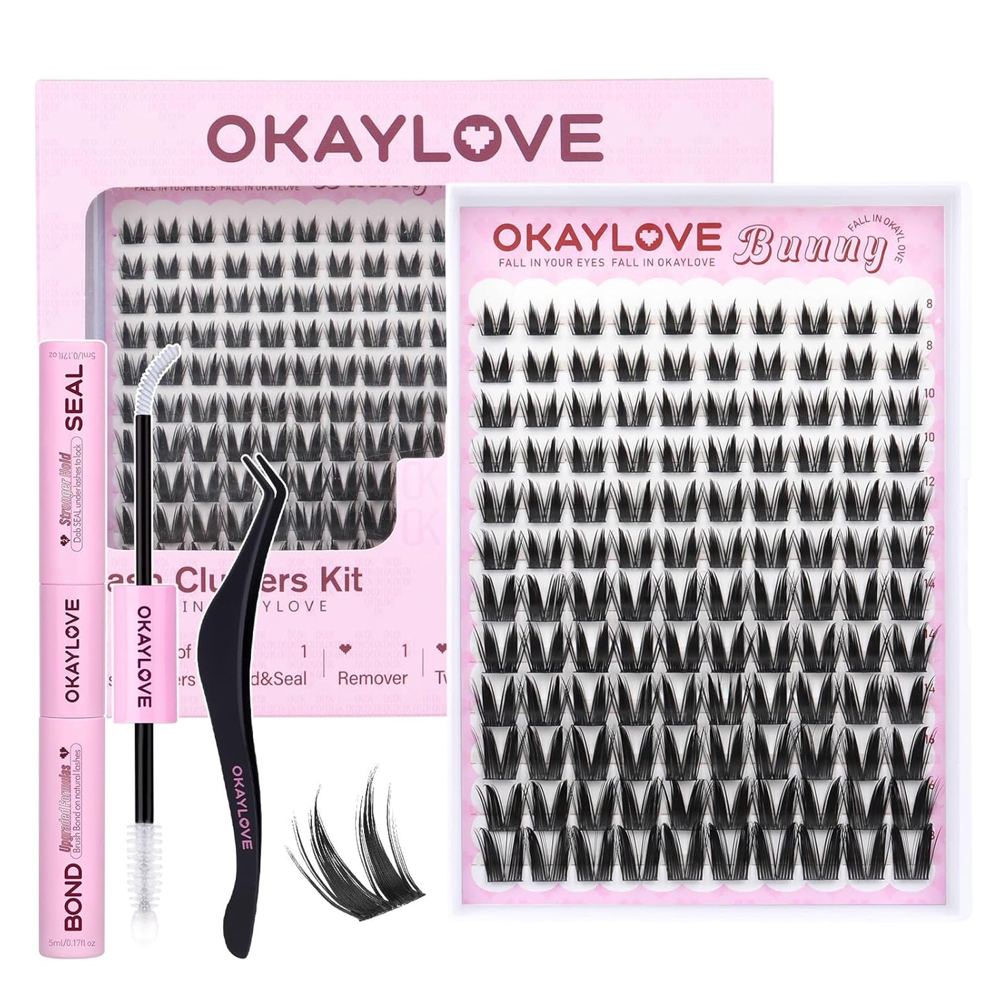 Manga Lash Clusters - Spiked DIY Eyelash Extensions | 140pcs CC Curl, 8-18mm Length