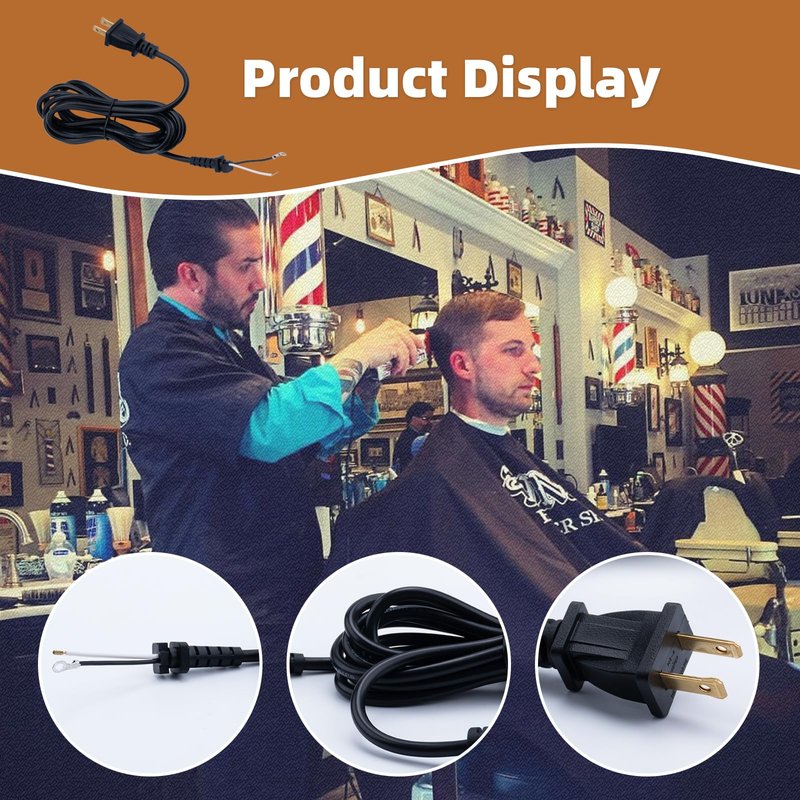 04624 Trimmer Cord Replacement for Andis T-Outliner Clippers Hair Trimmer (2 Wires)