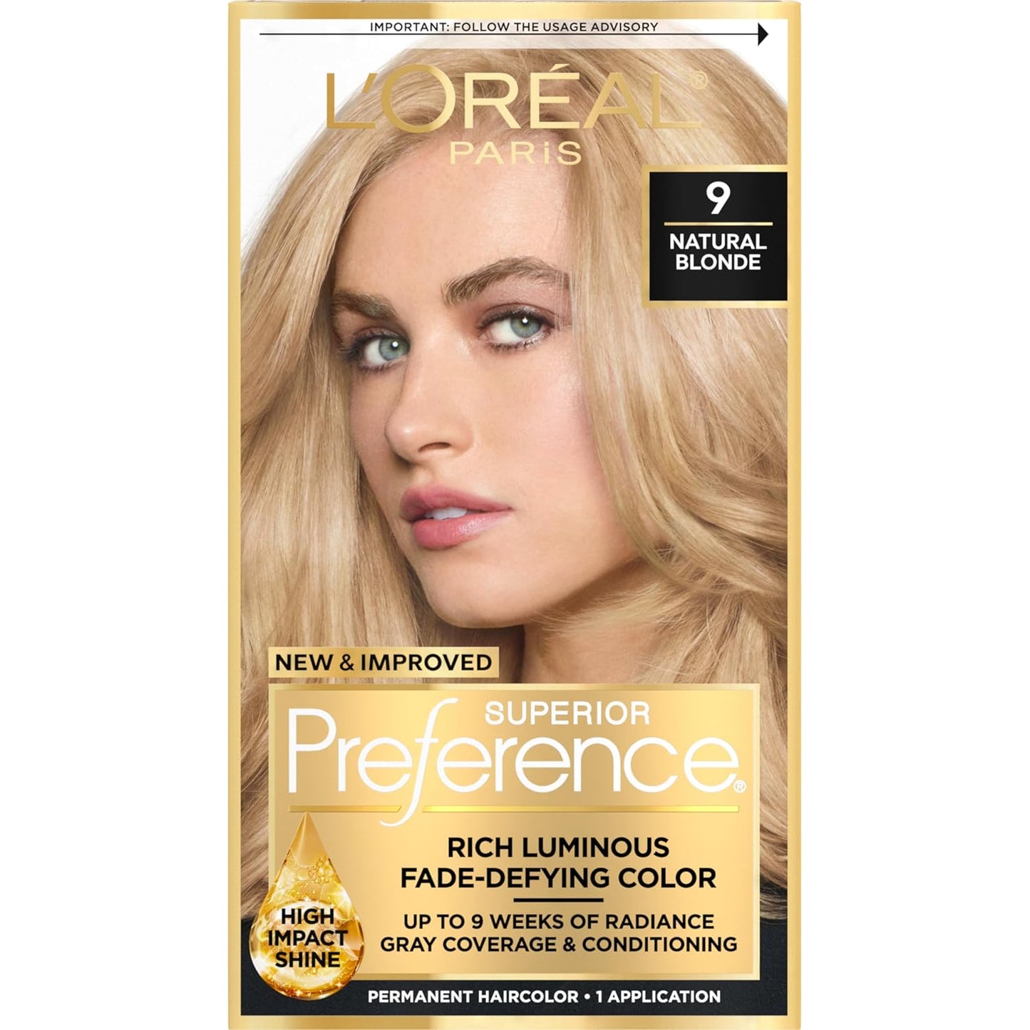 L'Oreal Paris Hair Color - Superior Preference Dark Ash Blonde 7A | Fade-Defying Permanent Dye for 9 Weeks of Radiance