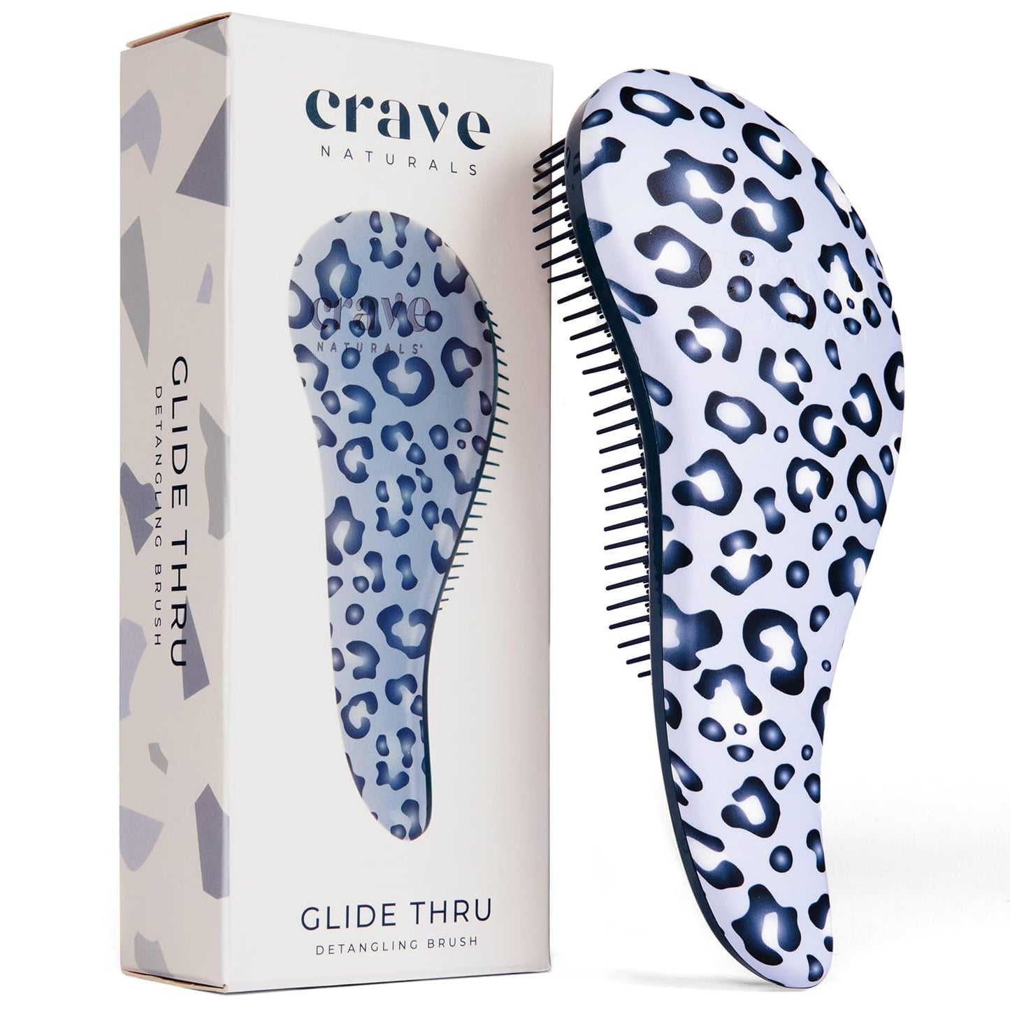 Glide Thru Detangling Hairbrush - Effortlessly Untangles Wet, Dry & Damaged Hair | Gentle Styling Tool for All Ages - 7.5 x 3 in, Turquoise
