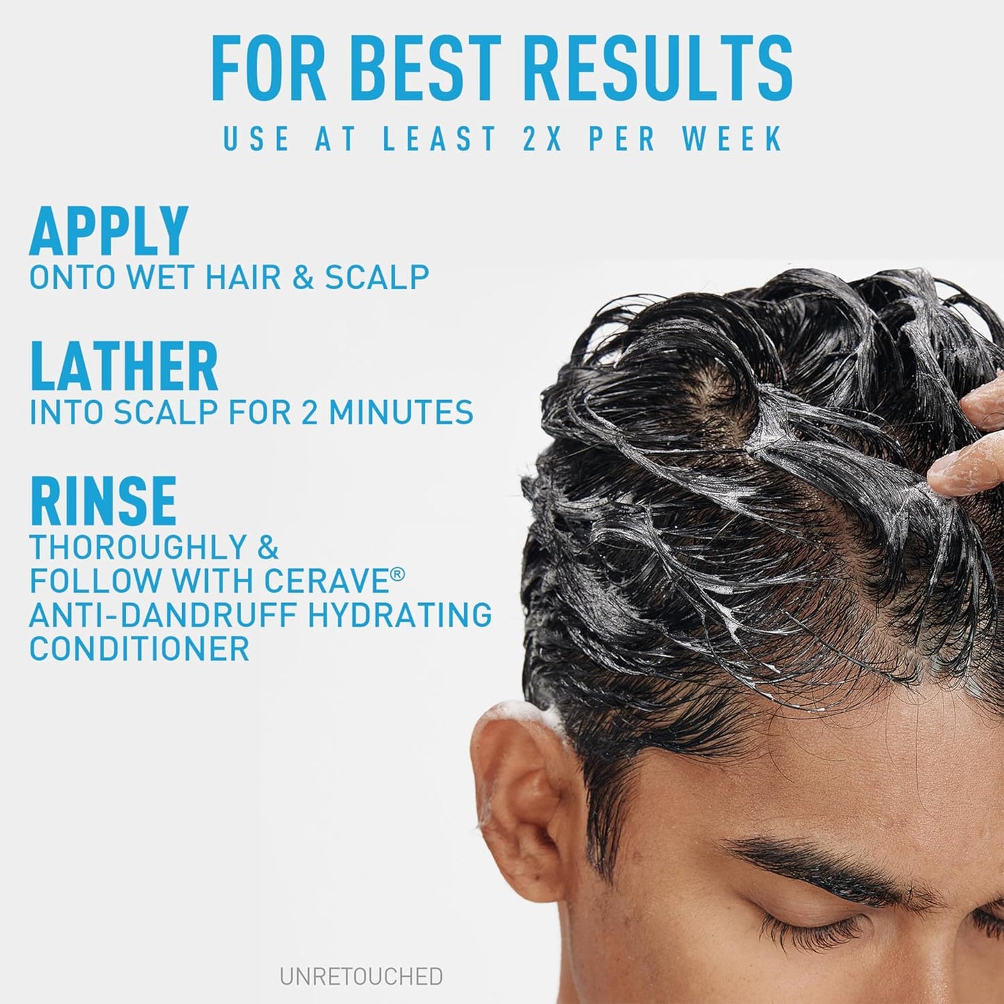 CeraVe Hydrating Anti-Dandruff Shampoo - 1% Pyrithione Zinc, Ceramides & Niacinamide for Flake Relief | 12 Oz