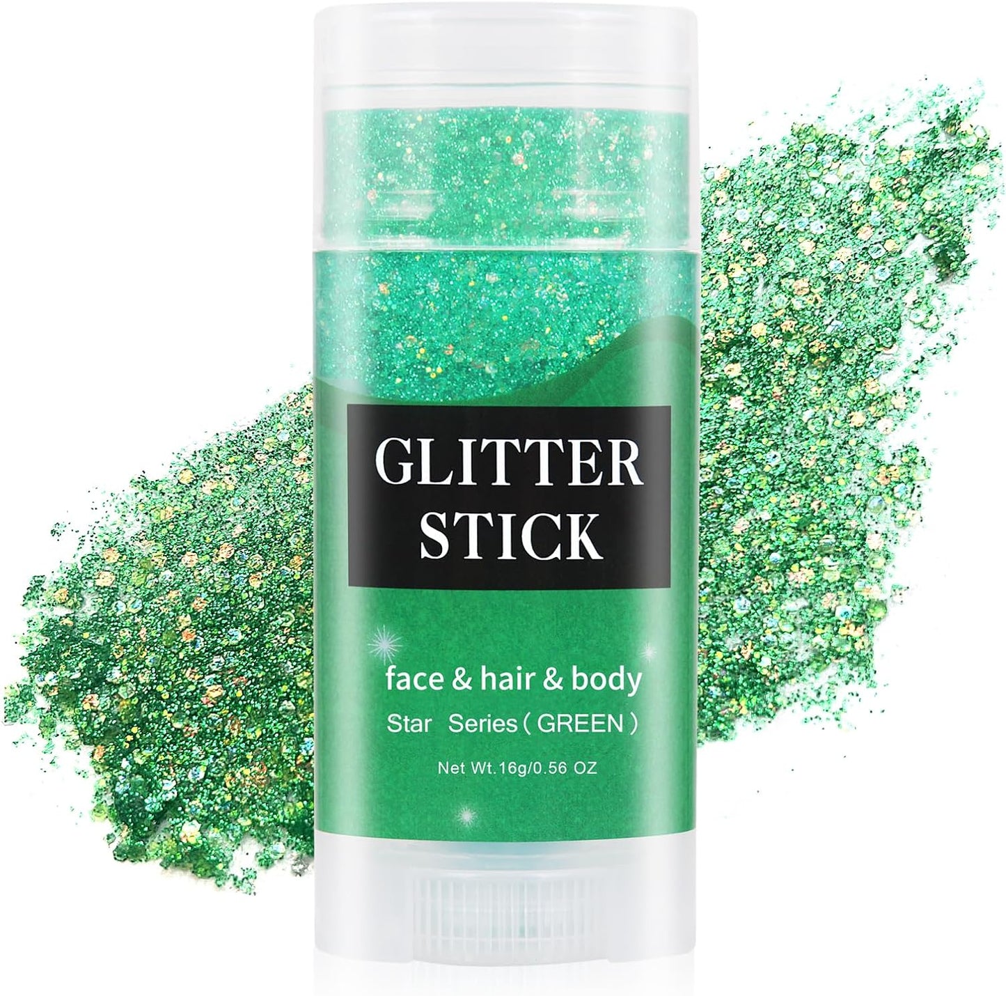 4th of July Hair Glitter Stick - Red, White & Blue Face Glitter for Patriotic Makeup | Independence Day Accessories