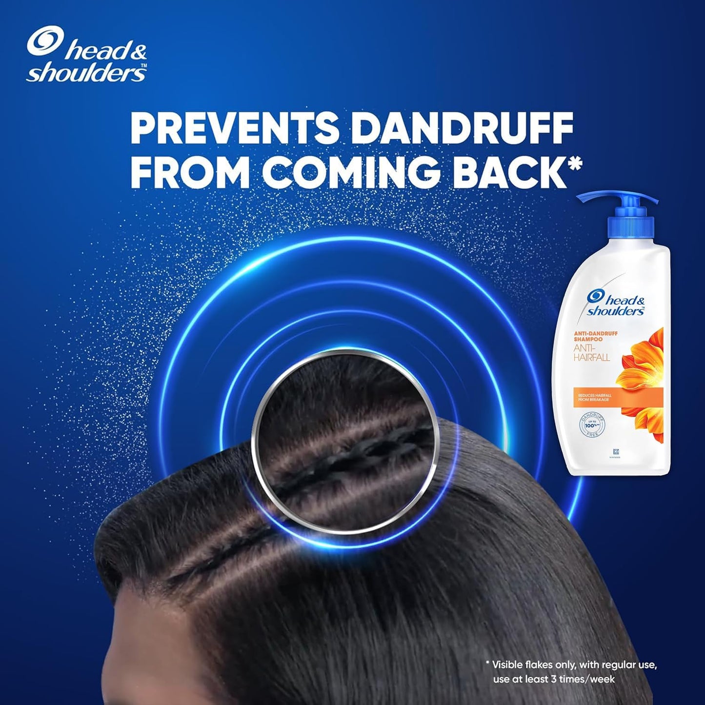 Head & Shoulders Anti Hair Fall Shampoo - Dandruff Relief & Scalp Repair | 22 oz Pump Bottles (2-Pack)