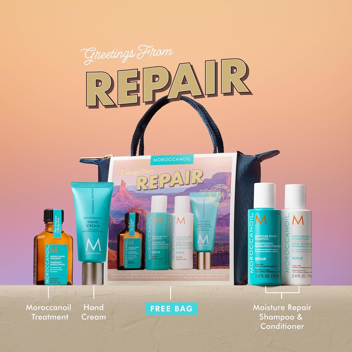 Moroccanoil Hair Care Gift Set - Nourishing Treatment & Styling Essentials | Perfect for All Hair Types