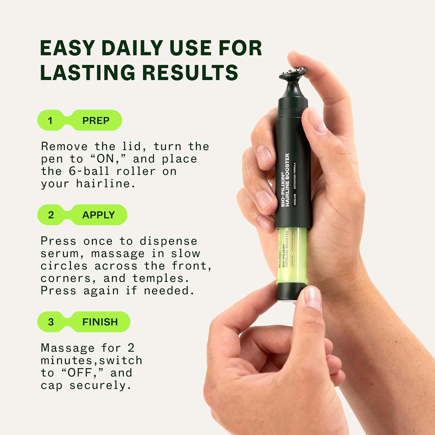 Bio-Pilixin® Hairline Booster Refill - Exosome Hair Activation Formula for Hairline Longevity | 15 mL/0.5 oz