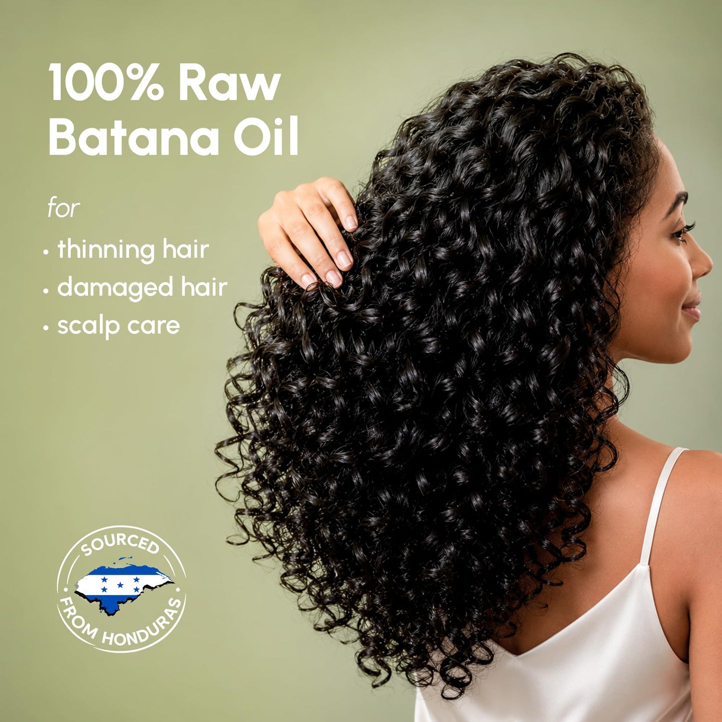 MAREE Batana Oil for Hair Growth – 100% Natural Botana Oils Hair Growth – Raw Batama Oil Paste from Honduras – Density, Thickness & Scalp Soothing for Women and Men – Aceite de Batana Para el Cabello