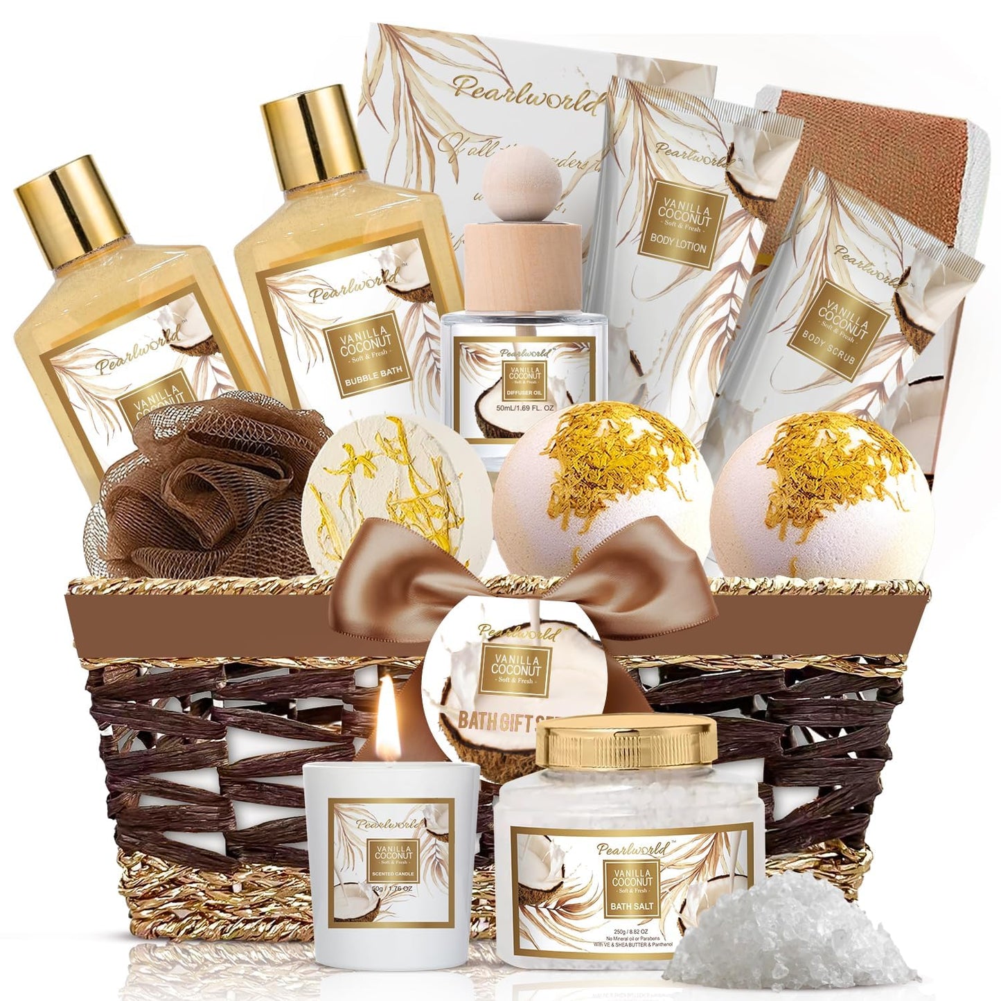 Ocean-Scented Bath Spa Set - 12-Piece Men's Self-Care Gift Kit | Perfect for Father's Day & Birthdays