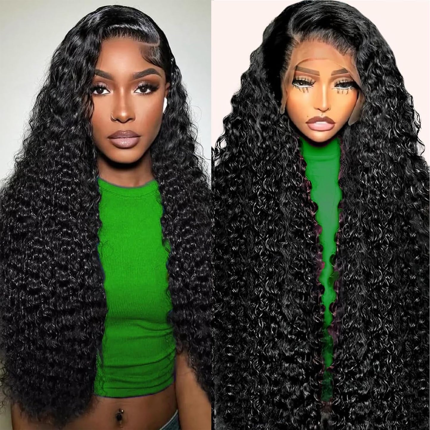 Deep Wave Bob Wig - 200 Density HD Lace Front Human Hair | Glueless Short Curly 12 Inch for Black Women