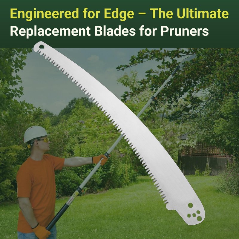 SB-13TE 13 inch Barracuda Tri-Cut Saw Blade for Jameson Pole Pruning & Hand Saw, Extendable Tree Trimmer Steel Saw Blade Replacement for Jameson Tree Branch Cutting