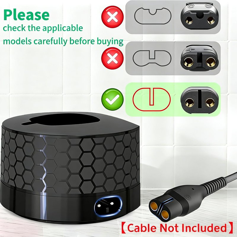 Wall Mount Charger Dock/Shaver Holder Compatible with Philips OneBlade (Cable Not Included)