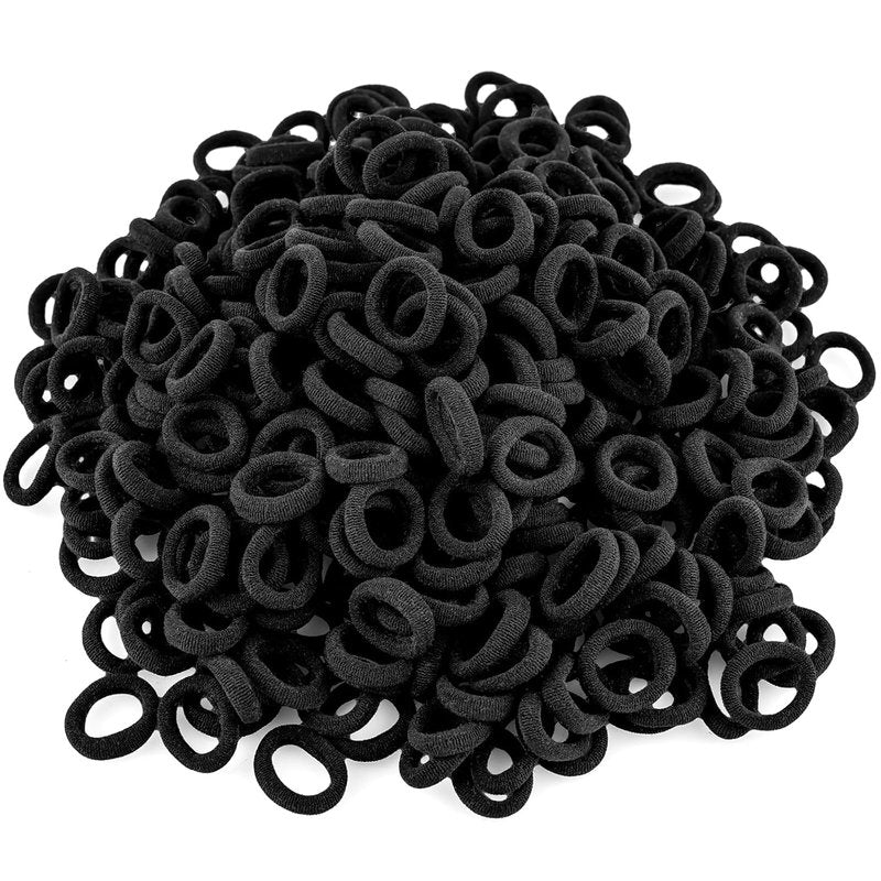 Baby Hair Ties - 400 PCS No Damage Elastic Ponytail Holders | Soft Seamless Multicolor Hair Bands for Toddlers