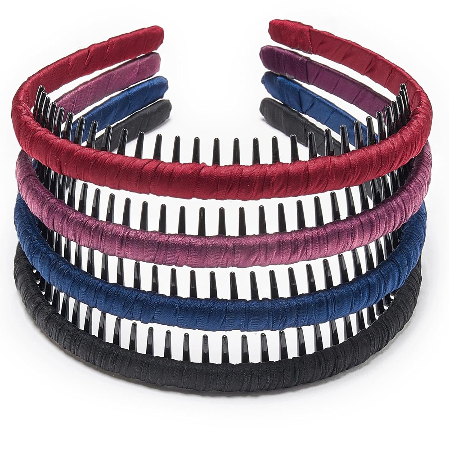Multicolor Protection Resin Hair Comb & Headband Set - 4 Stylish Colors for Women