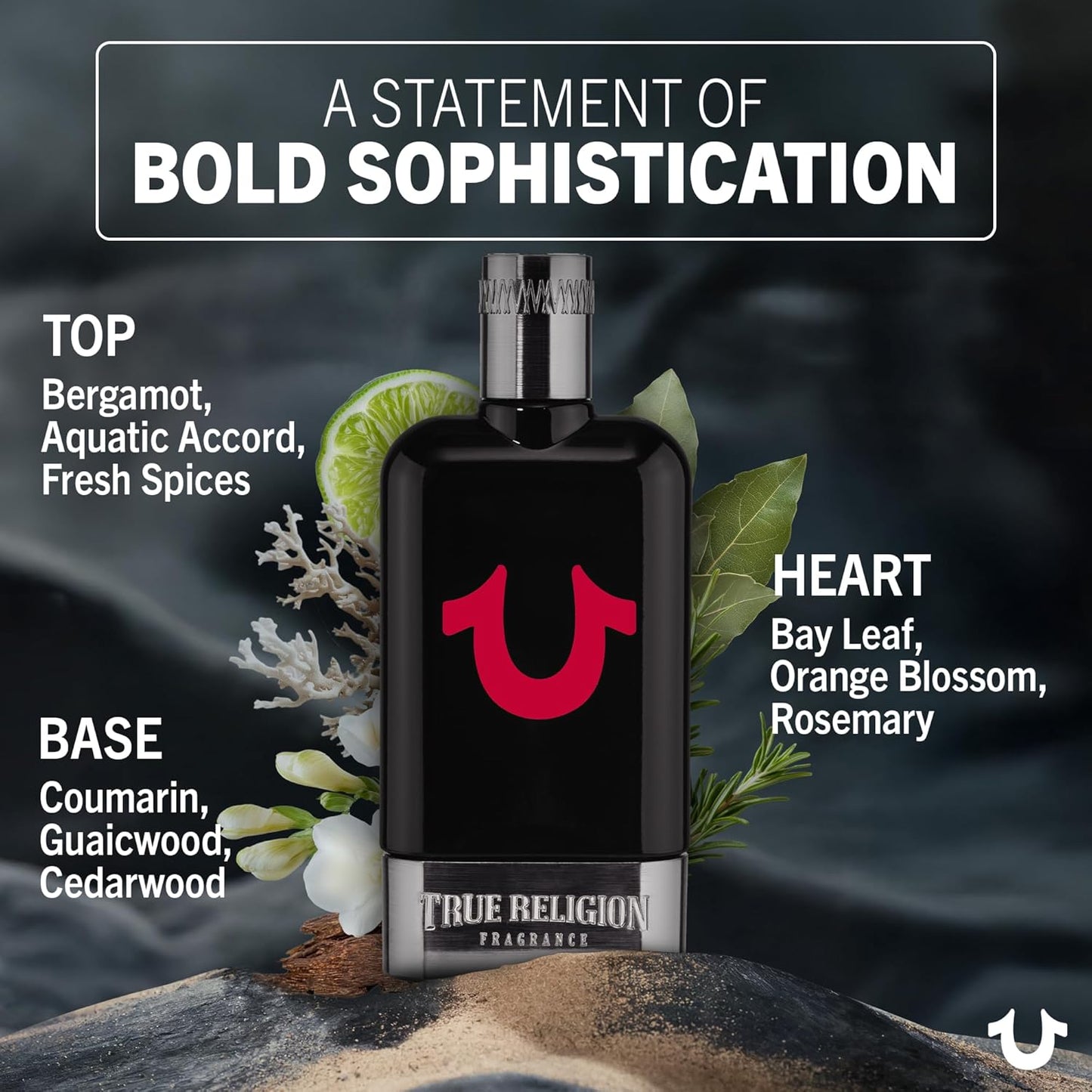 True Religion Cologne for Men - Fresh Woody Fragrance | Citrus, Bergamot & Cedarwood Notes