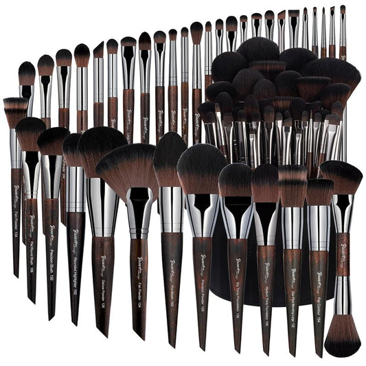 Bueart Design 38-Piece Professional Makeup Brush Set - Premium Soft Synthetic Brushes for Foundation, Blush, Contour & Eyeshadow