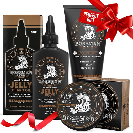 Bossman Relaxing Beard Balm - Tamer, Thickener, Relaxer and Softener Cream and Beard Care Product - Made in USA (Vetiver X Scent)
