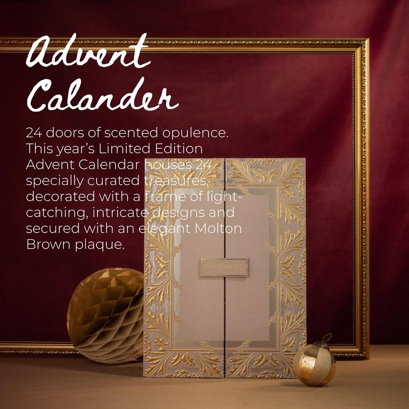 Molton Brown Beauty Advent Calendar - 24 Luxury Perfume, Bath & Body Treasures, Scented Skincare Gift Set