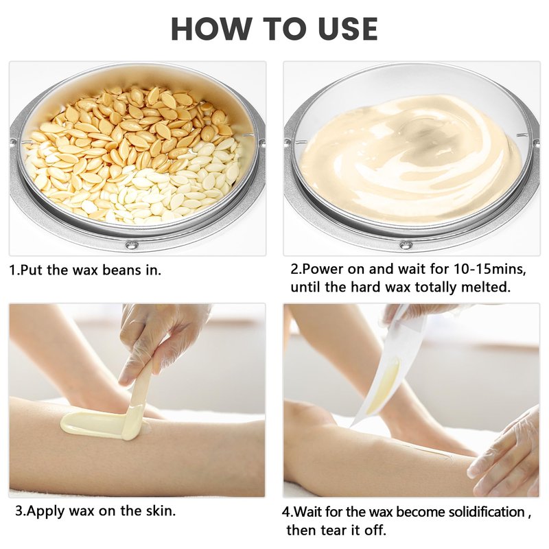 Single Wax Warmer Professional 3L Electric Wax Heater Machine Hold 5.5 Lbs for Hair Removal, Large Waxing Pot Paraffin Facial Skin Body SPA Salon Equipment with 100 Sticks