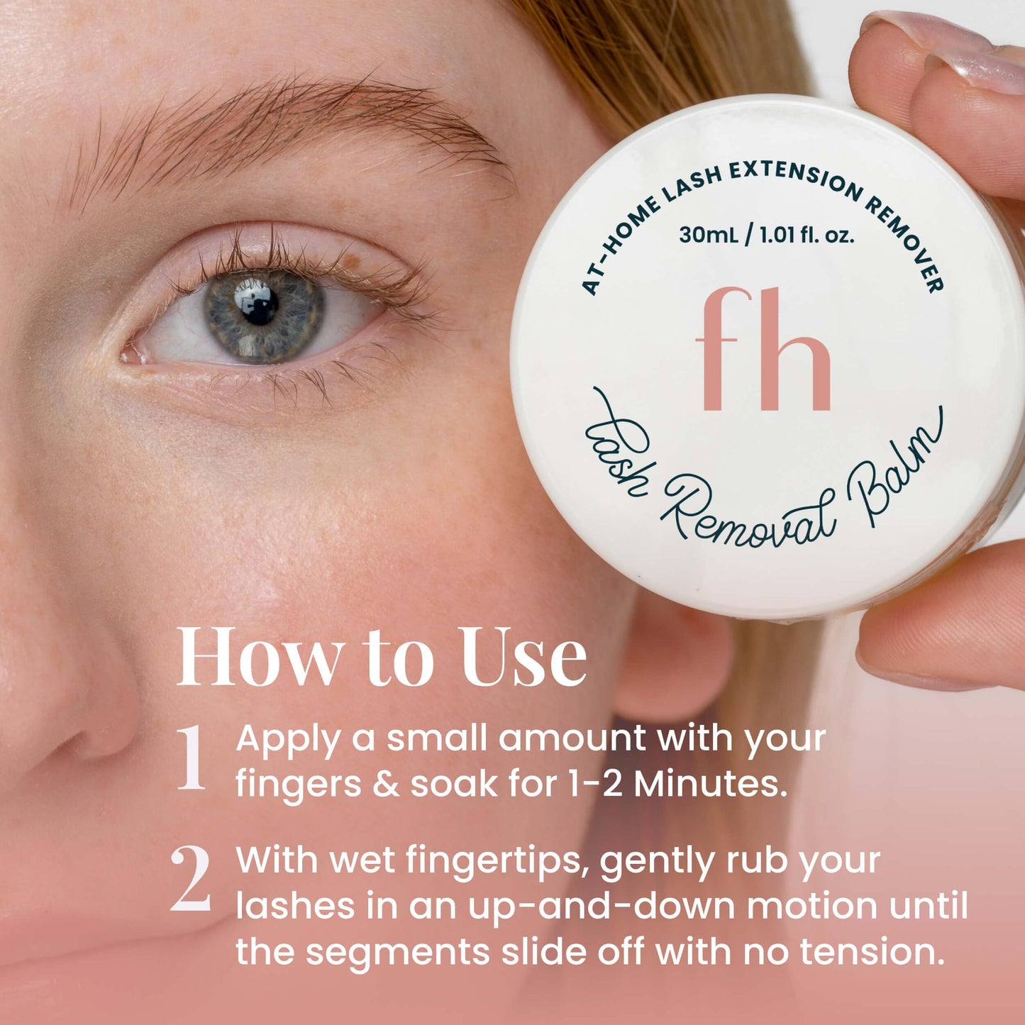 FlutterHabit Lash Removal Balm for Eyelash Adhesive and False Eyelashes, DIY Eyelash Extension Remover, Lash Remover for Lash Extensions, 30mL