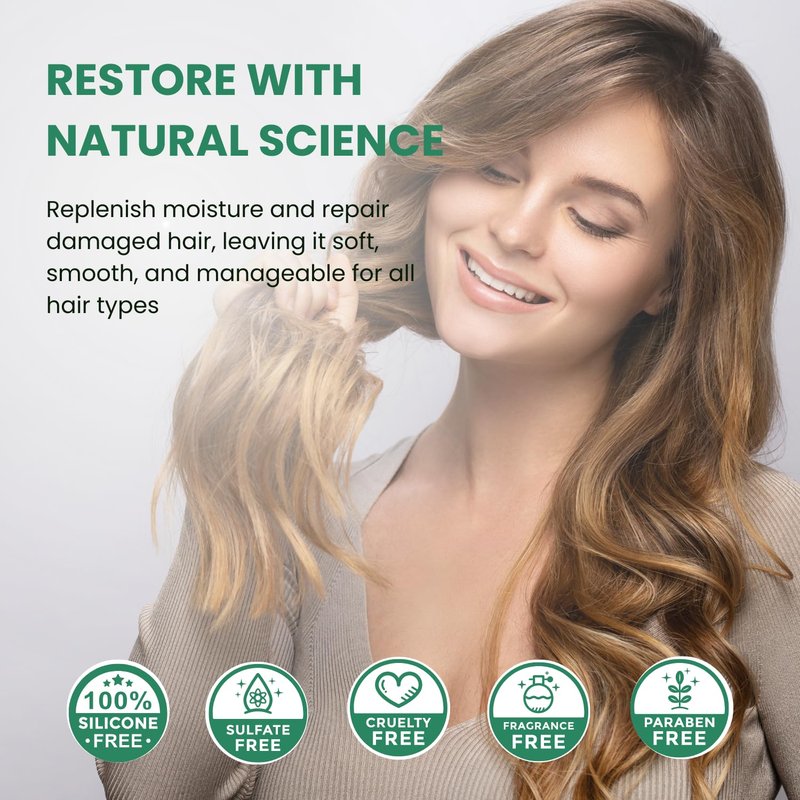 Puradoro Conditioner for All Hair Types & Healthy Roots – Hydrates & Strengthens with Argan, Jojoba & Keratin, Infused with Shea Butter & Aloe Vera