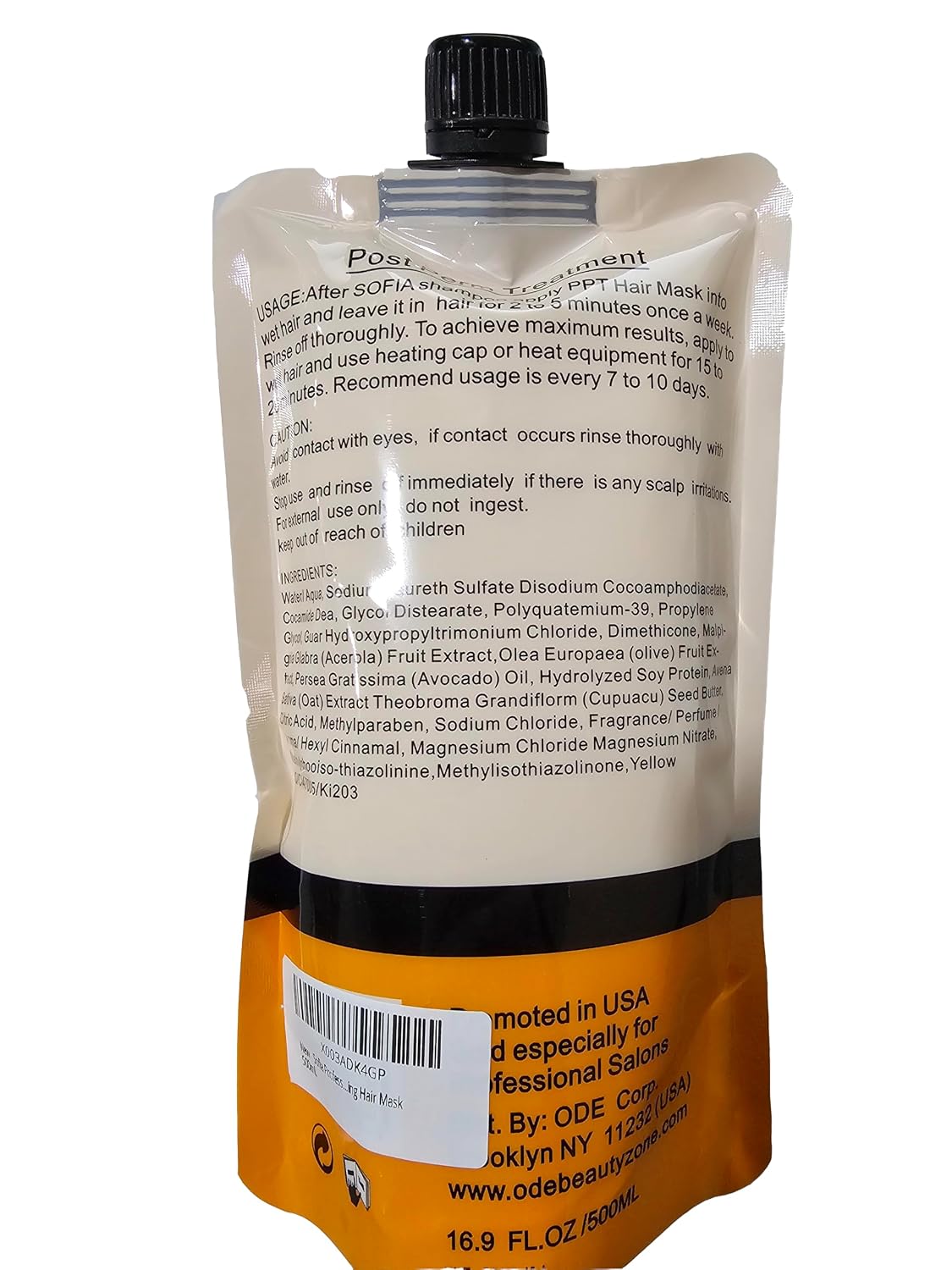 Sofia Professional Post Perm Treatment Hair Mask - Hydrating Formula | 16.9 Fl Oz