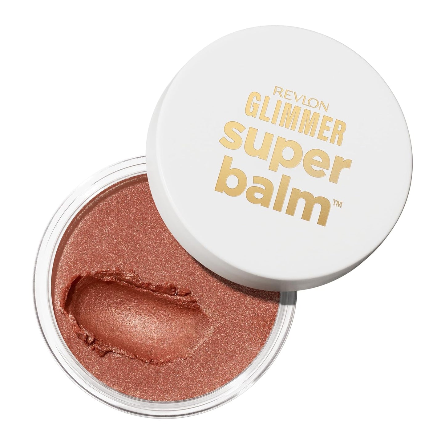 Revlon Glimmer Super Balm - Multi-Use Glow Face Makeup | Cream Bronzer, Highlighter & Blush, 006 Bronze Noir, 0.06 oz