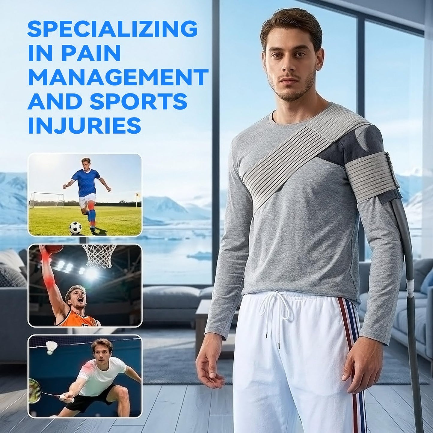 WTBFX Cold Therapy Machine, Silent Brushless Pump Knee Ice Machine with Cryotherapy System, Ice Therapy Machine for Knee, Shoulder, Ankle, Leg and Hip