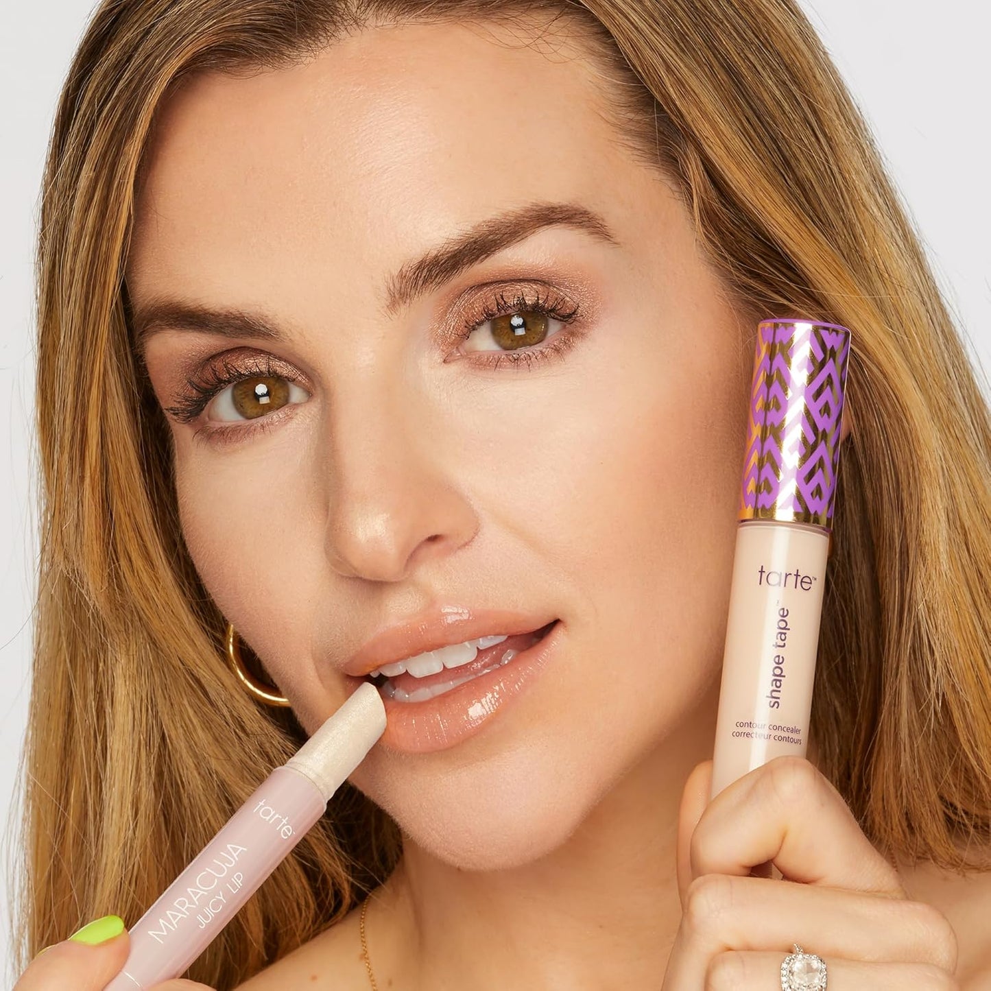 Tarte Shape Tape Concealer & Maracuja Juicy Lip Duo - Full Coverage for Dark Circles | Hydrating Lip Gloss Balm