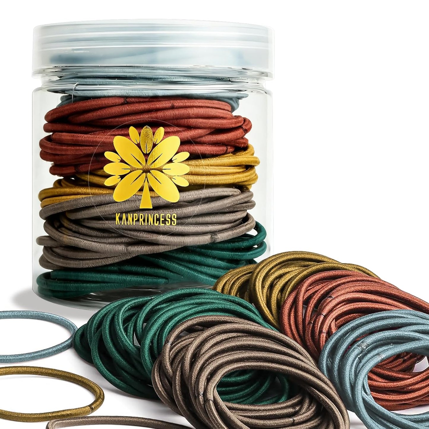 Hair Ties for Thick & Thin Hair - No Damage Elastic Ponytail Holders | Multicolor Hair Bands for Women & Girls