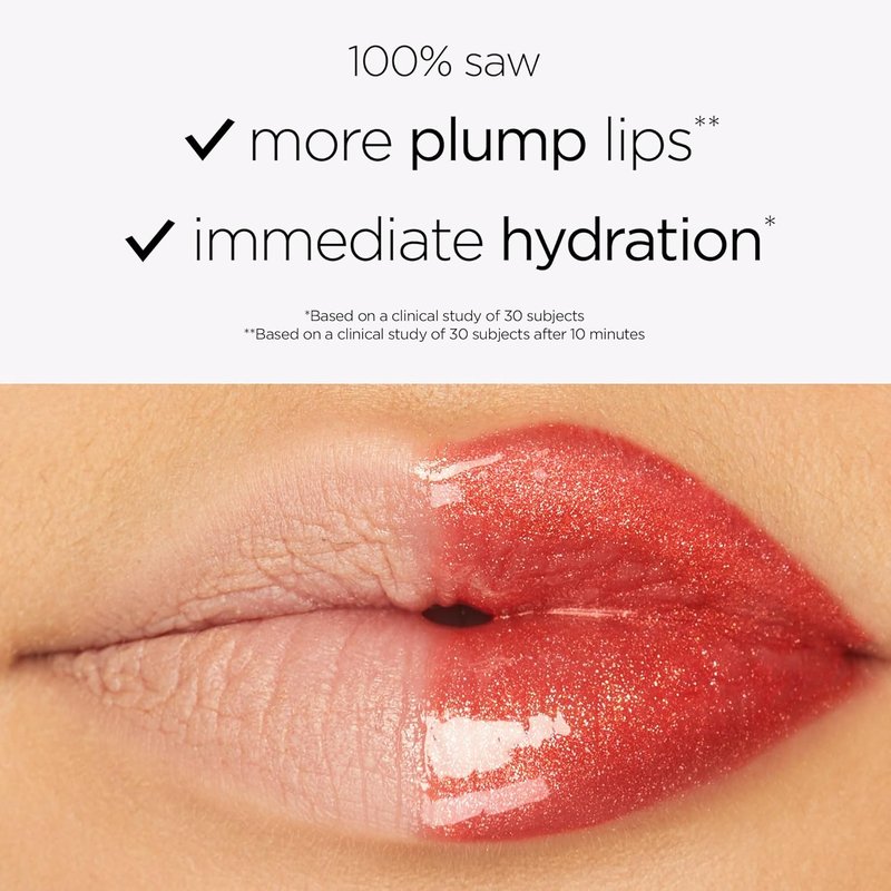 Tarte Maracuja Juicy Shimmer Lip Plump - Hydrating Gloss Balm with Hyaluronic Acid & Vitamin E | Vegan & Cruelty-Free