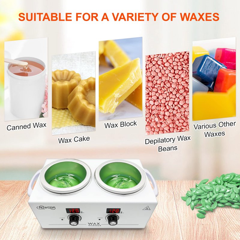 AOWOSA Professional Digital Wax Heater Machine for Hair Removal, Large Wax Pot Warmer with Adjustable Temperature and Constant Temperature Function for Spa Beauty Salon Esthetician Home