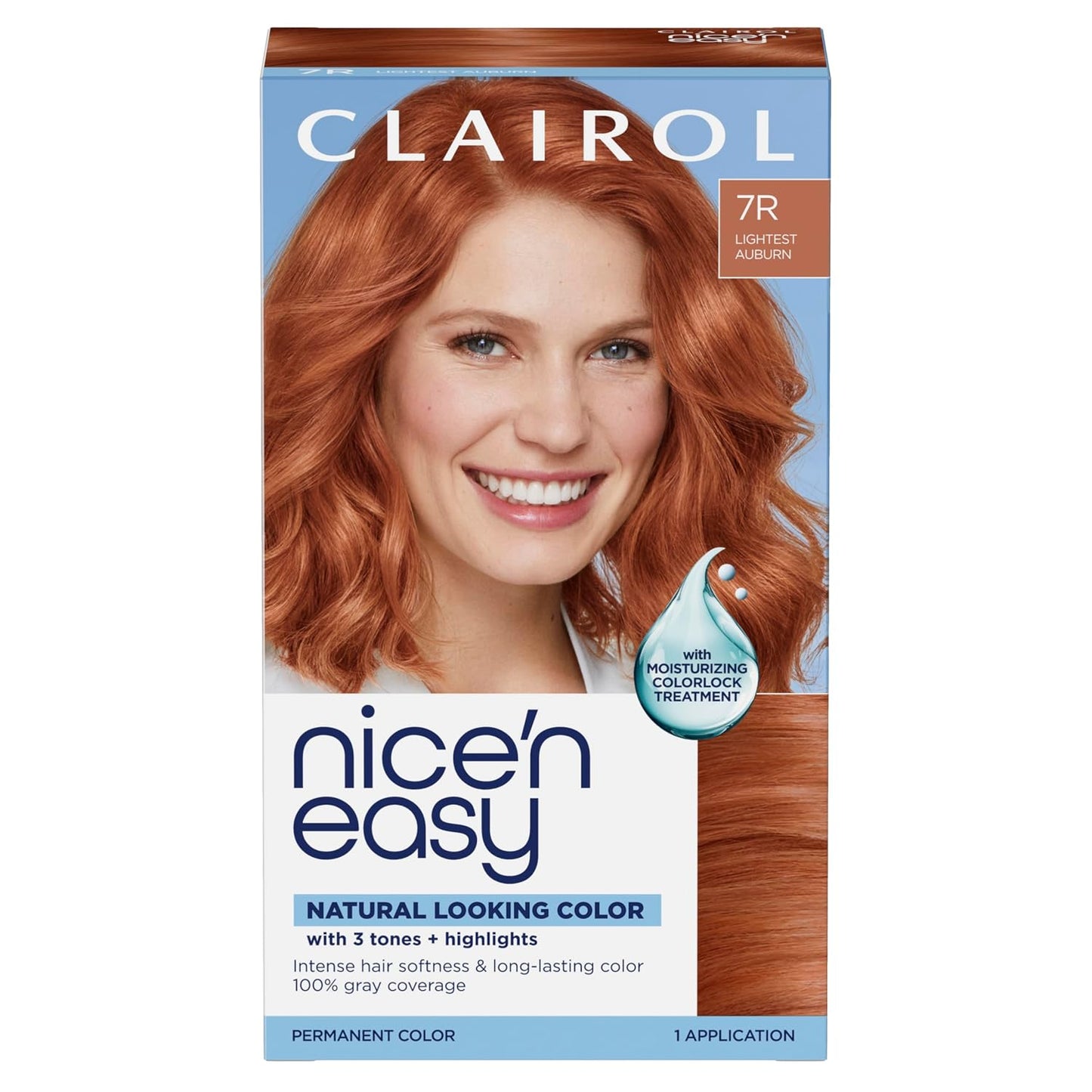 Clairol Nice'n Easy Permanent Hair Dye - Blackest Black | 100% Gray Coverage & Long-Lasting Shine | Single Pack
