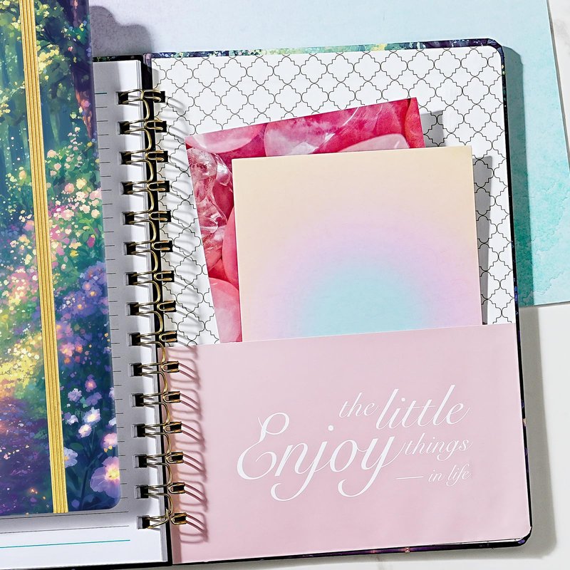 Planner 2026-2027 - Academic Planner 2026-2027 from Jul.2026 - Jun.2027, 8.5'' X 6.4'', Weekly Monthly Planners 12 Month with Colorful Tabs, Back Pocket - Forest Path
