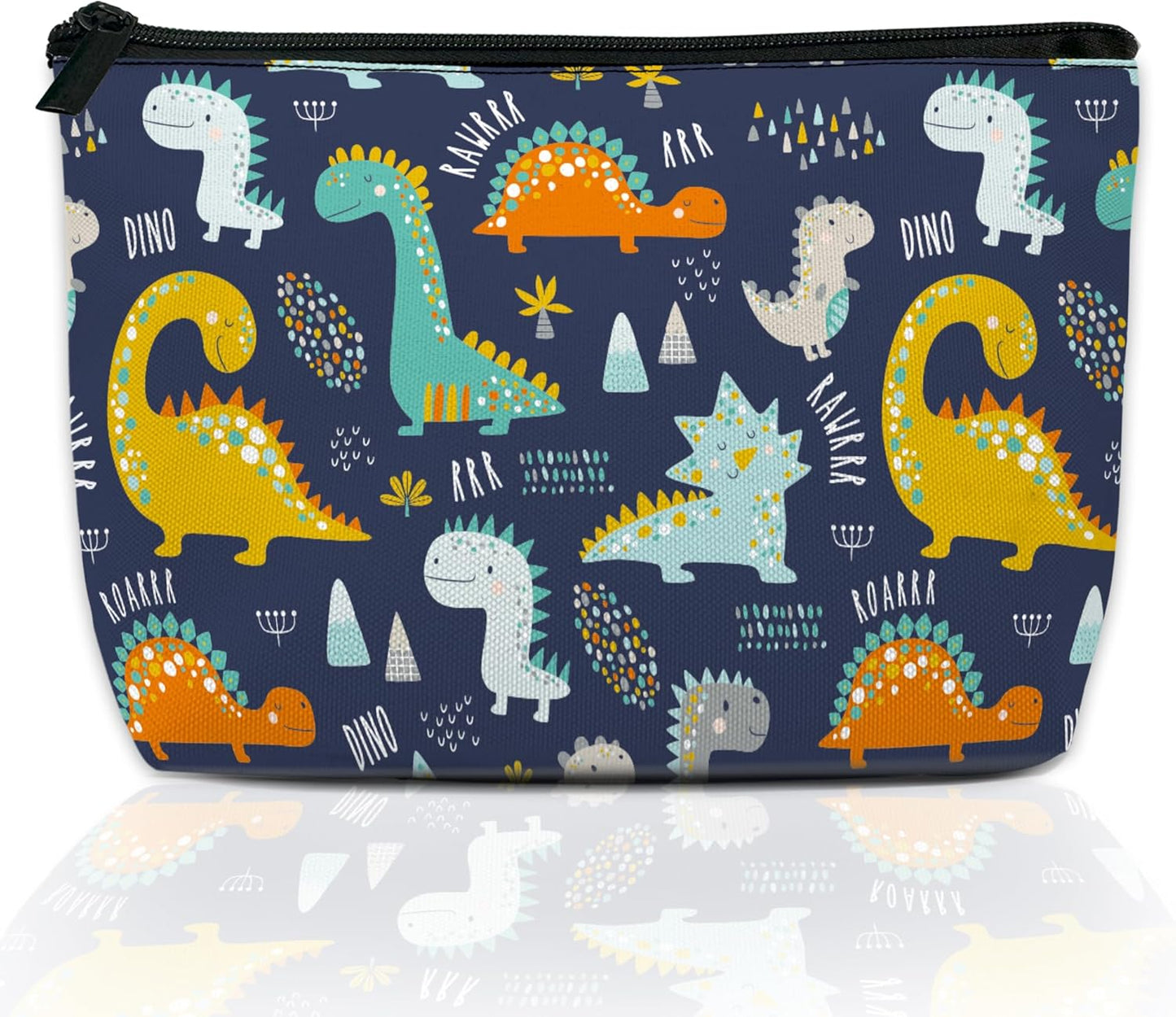 Cosmetic Bag - Mushroom Print Makeup Organizer for Women | Water-Resistant Travel Pouch 9.5x5.9 Inch