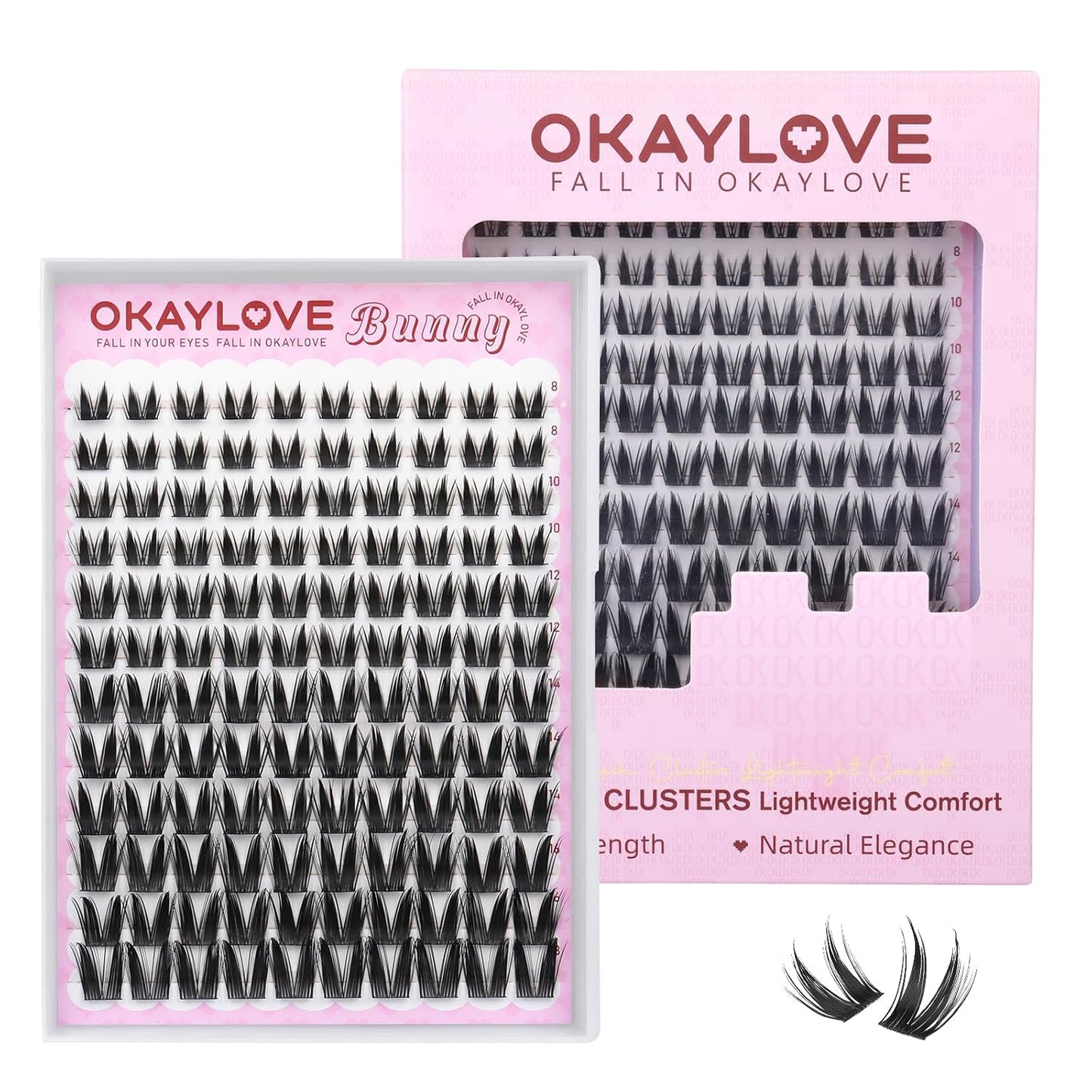 Manga Lash Clusters - Spiked DIY Eyelash Extensions | 140pcs CC Curl, 8-18mm Length