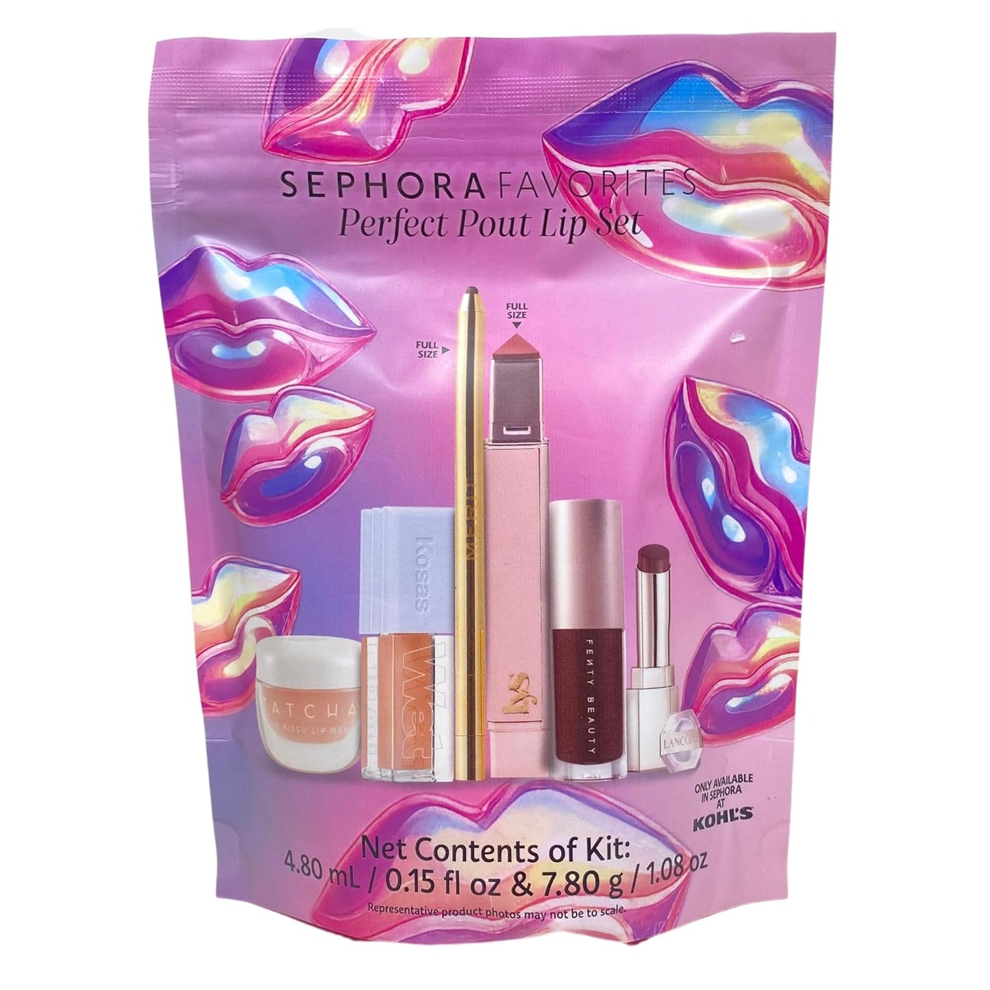 Perfect Pout 6-Piece Lip Set - Hydrating Lipsticks & Glosses for Stunning Lips