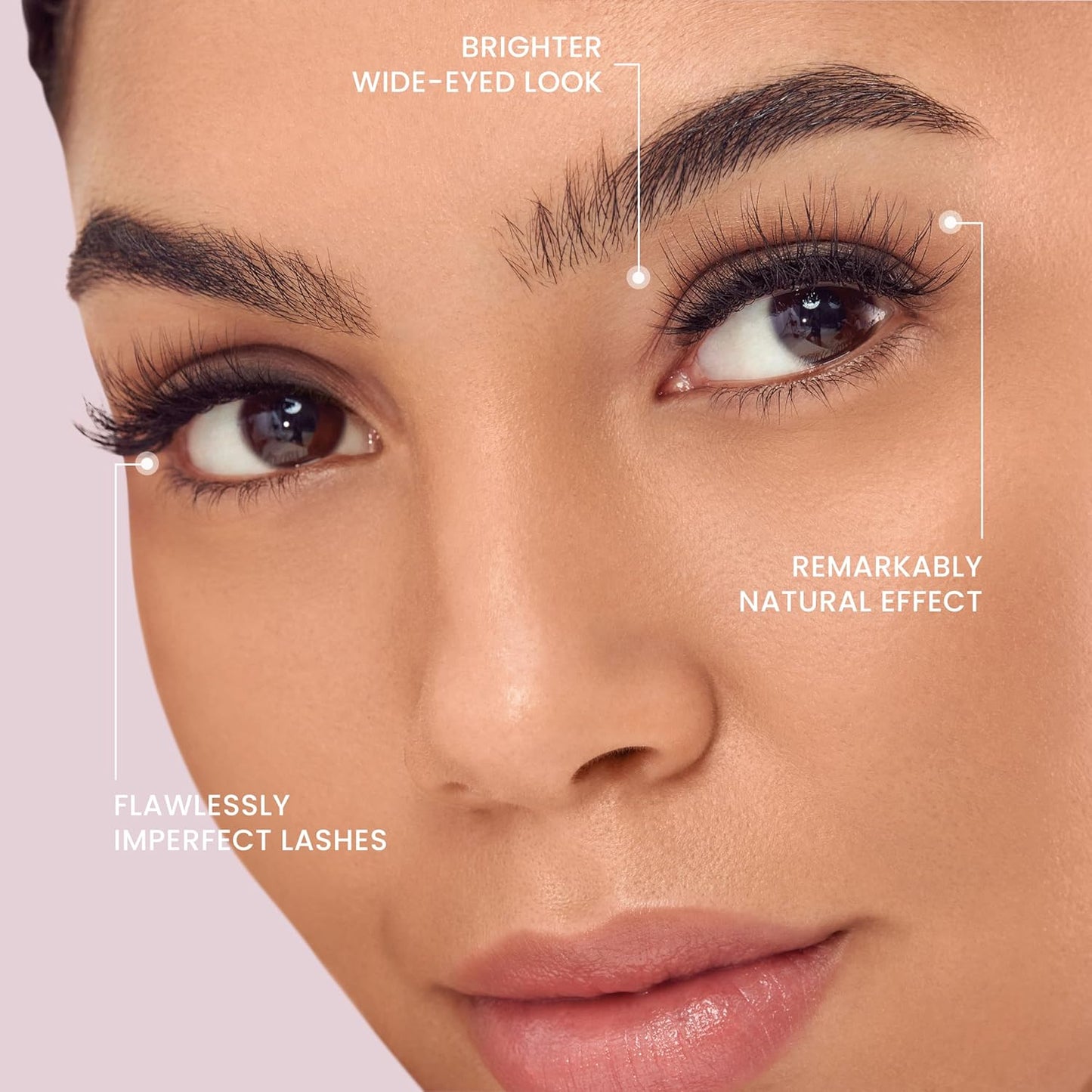 False Eyelashes - Easy To Apply Reusable Lashes | Cruelty-Free Natural Volume Trio Clusters (12mm-16mm) - Style ‘Noir’