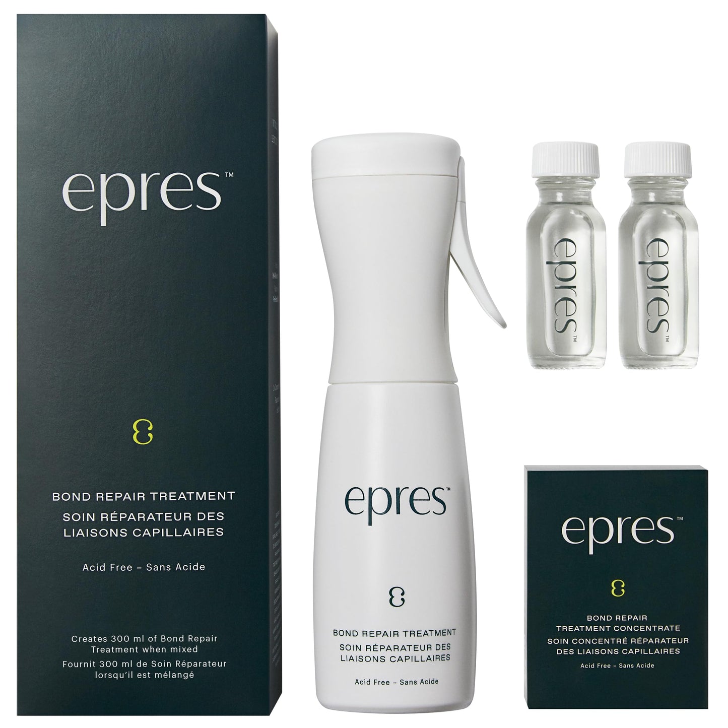 epres Bond Repair Treatment Starter Kit | Damage Repair Treatment | Revolutionary Science for Softer, Stronger, Healthier Hair | Split End Repair & Smooth Frizz | For All Hair Types & Textures