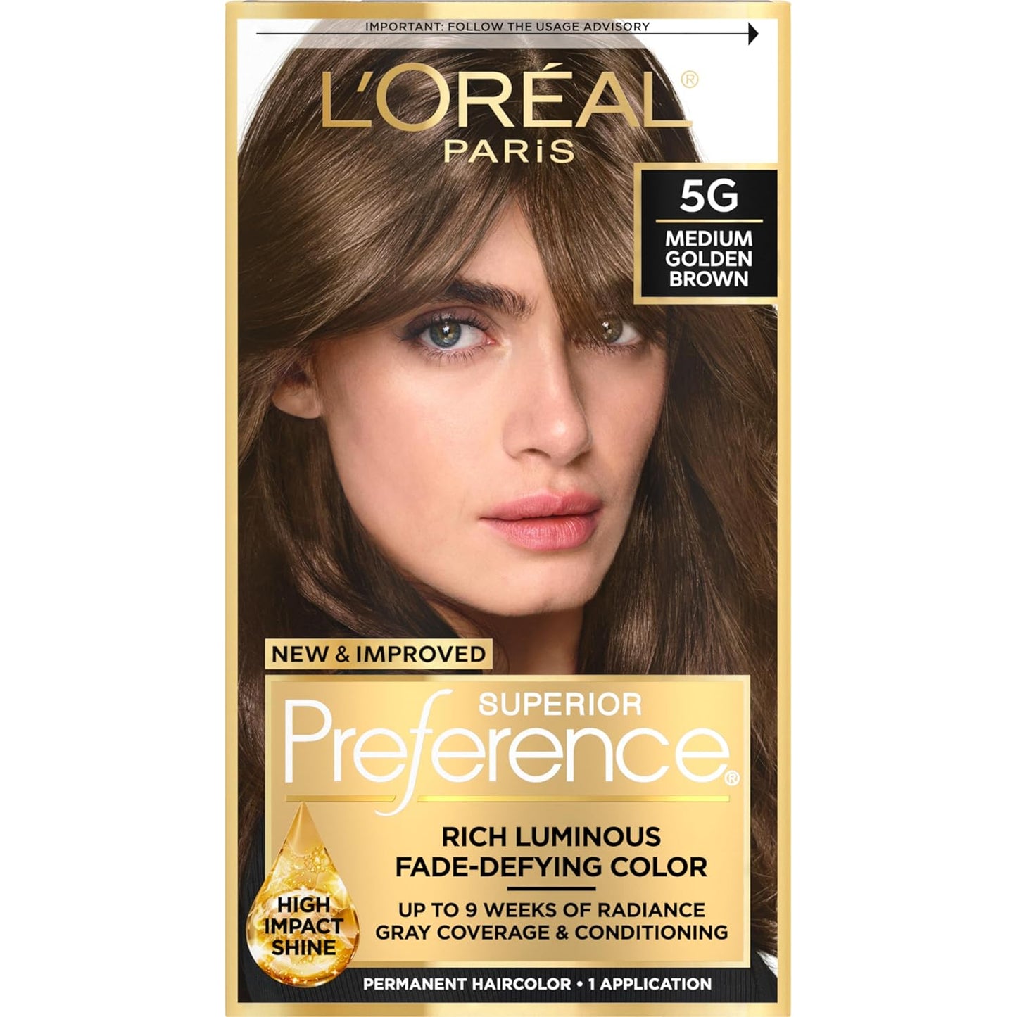 L'Oreal Paris Hair Color - Superior Preference Dark Ash Blonde 7A | Fade-Defying Permanent Dye for 9 Weeks of Radiance