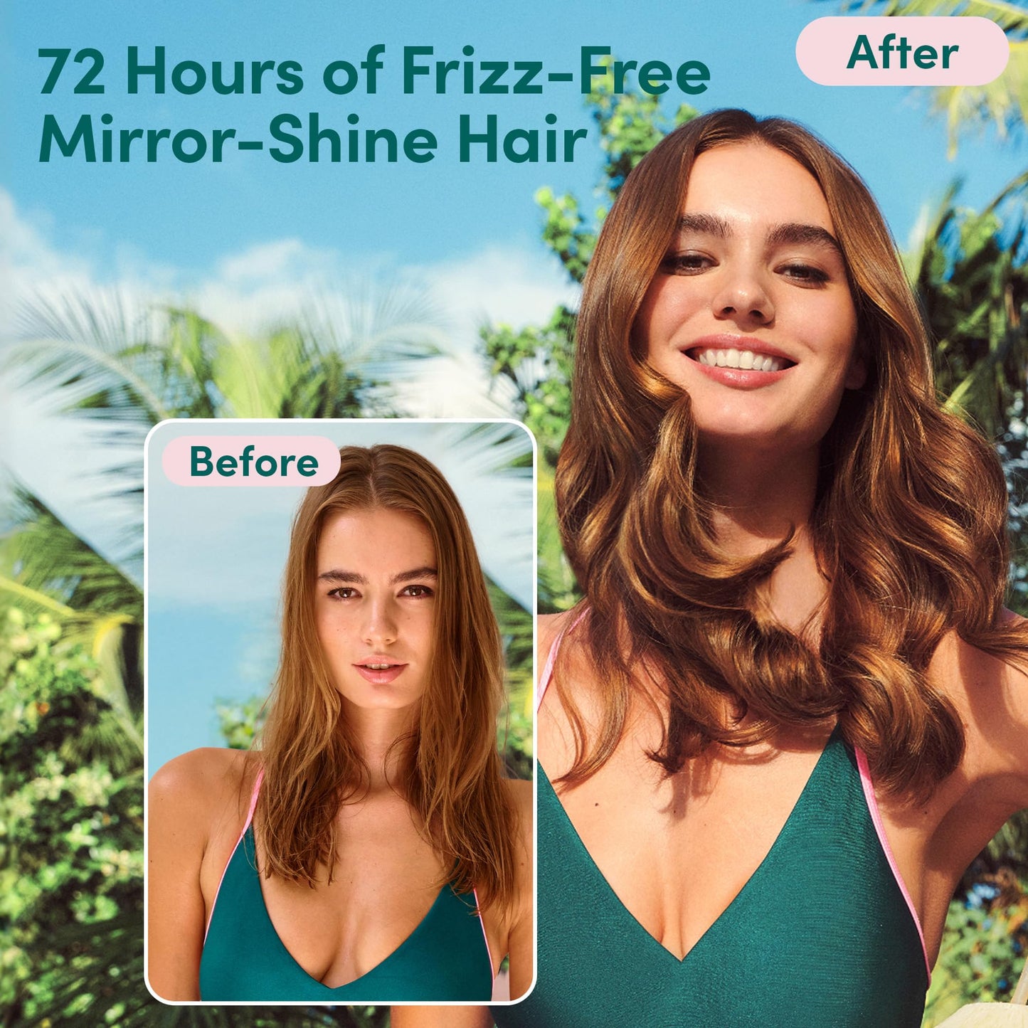 Coco & Eve Like A Virgin Frizz Fix & Pro Shine Mist - 72H Frizz Control & Instant Shine | Lightweight Heat Protectant | Moisturizing, Detangling Spray | For Damaged Hair & All Hair Types (5.07 fl oz)