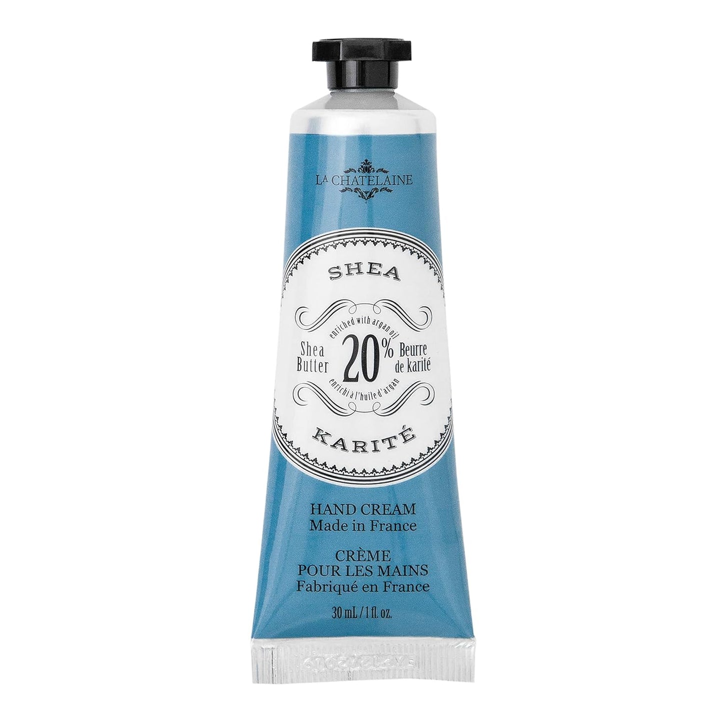 La Chatelaine Shea Butter Hand Cream - Organic Argan Oil, Moisturizing & Nourishing | Travel Size 1 oz/30ml - Amber Cashmere