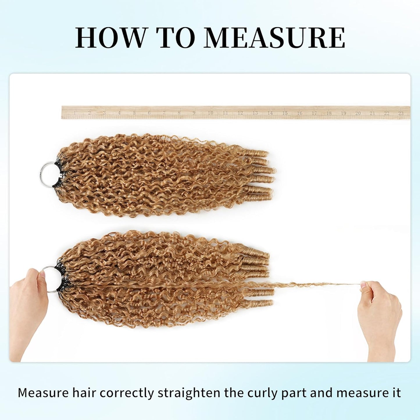 Honey Blonde Burmese Curly Crochet Hair - 18 Inch 180g Pre-Separated Bundles | Invisible Miracle Knots