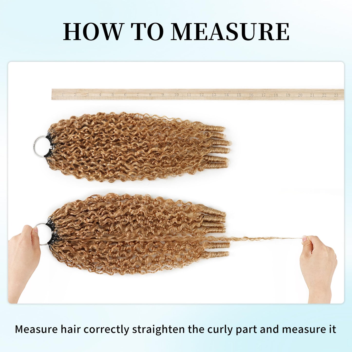 KULYMUWIG Honey Blonde Burmese Curly Crochet Human Hair 14 Inch 180g Pre-Separated Feather Human Crochet Hair Bundles 27# Invisible Miracle Knots Hair Extensions