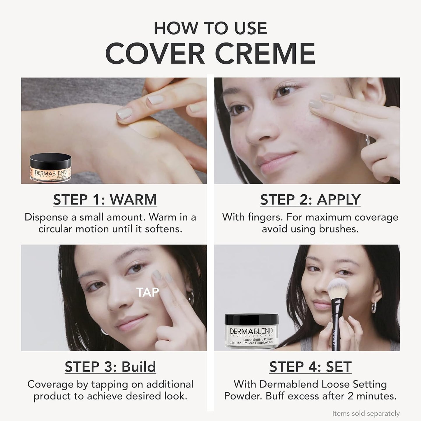 Dermablend Cover Crème - Full Coverage Foundation Makeup | Hydrating Cream Concealer for Dark Circles & Blemishes, SPF 30, 1 Oz