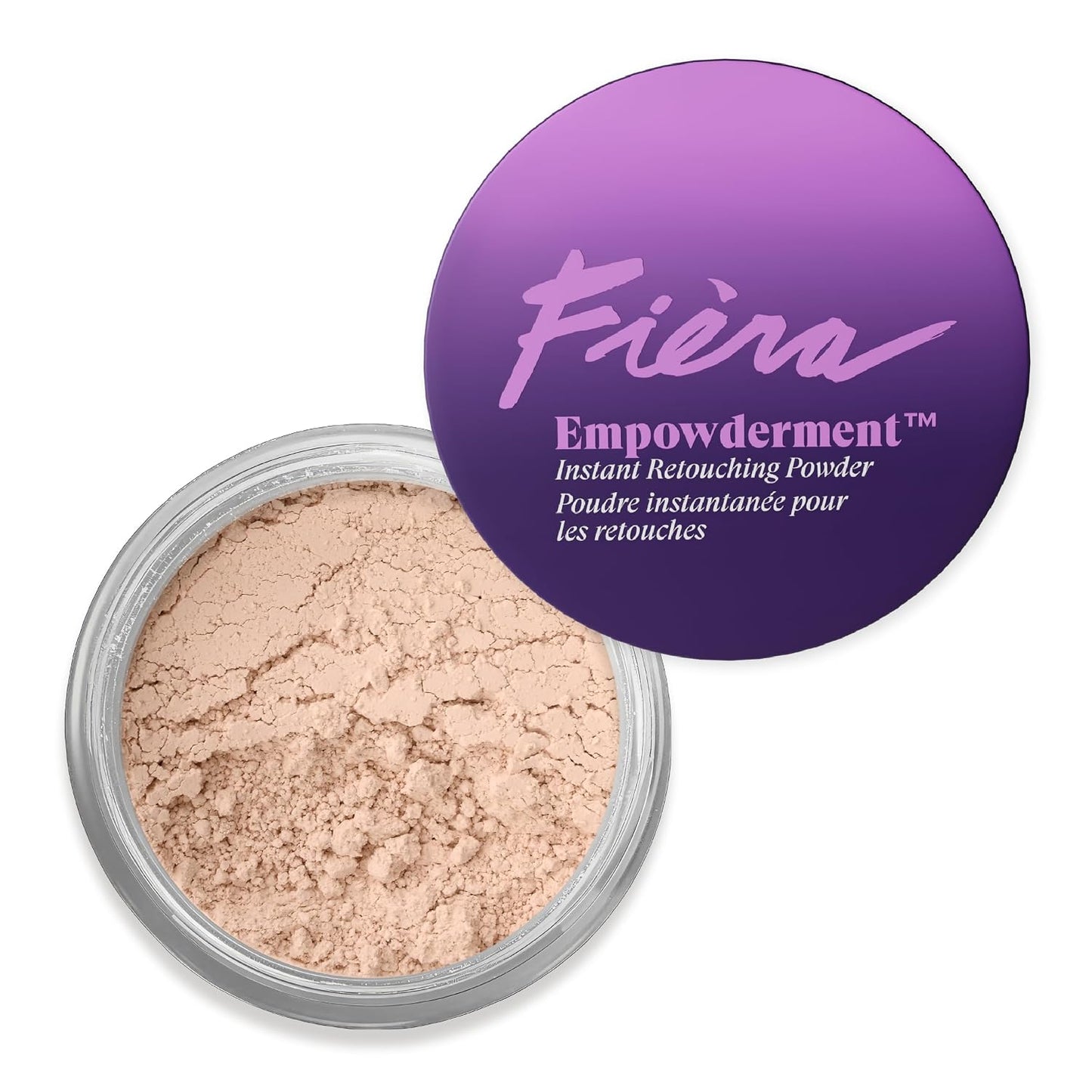 Fièra Pressed Finishing Powder - Talc-Free Blurring & Soft-Matte Formula for Mature Skin | Dark Shade, 0.2 OZ