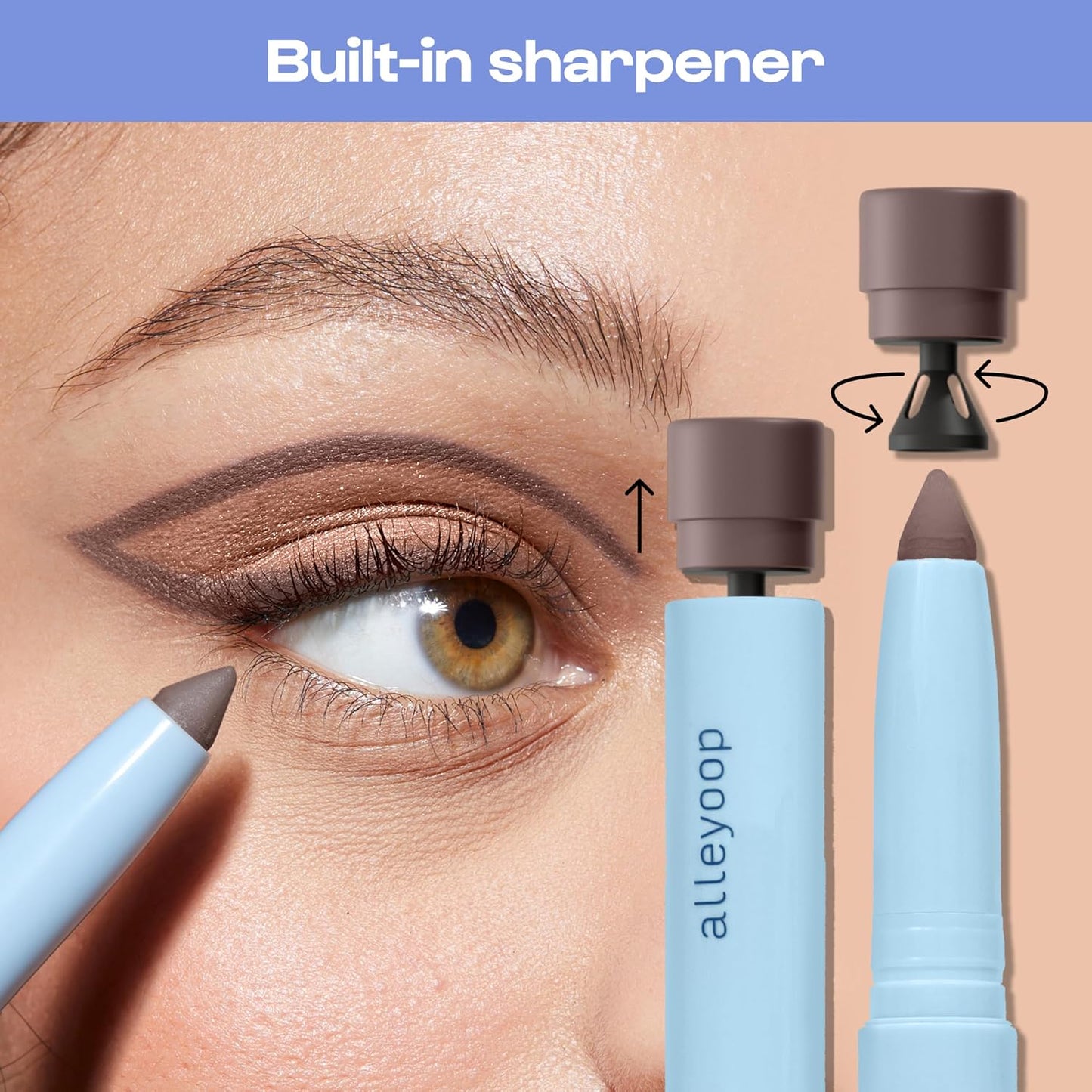 ALLEYOOP 11th Hour Waterproof Cream Eyeshadow Stick - Long-Lasting Shimmer Eye Shadow & Eyeliner | Champagne Color