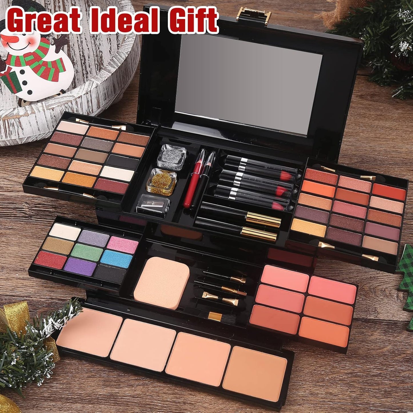 Professional Makeup Kit - 58 Color All-in-One Gift Set for Women | Includes Eyeshadow, Lipstick, Blusher & More